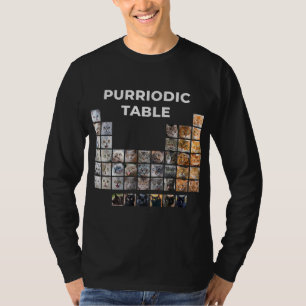 T-shirt Drôle Chat Chimie Pun Périodique Table Cadeau Pour