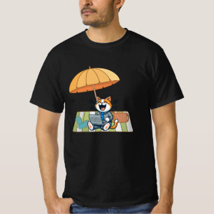 T-shirt Drôle chat de dessin animé
