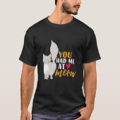 T-shirt Drôle Chat et Kitten Aimez-vous à Meow (Devant)