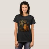 T-shirt Drôle Chat Halloween Chat Assistant de mème de cha (Devant entier)