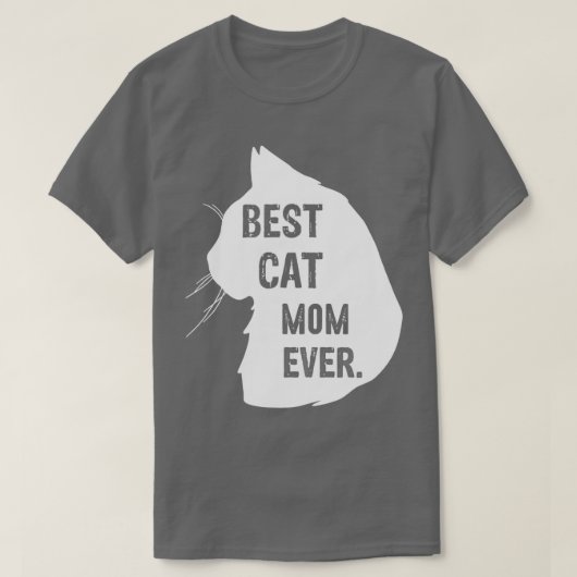 T-shirt Drôle Chat Maman Meilleur Chat Maman Jamais Meow C (Design devant)