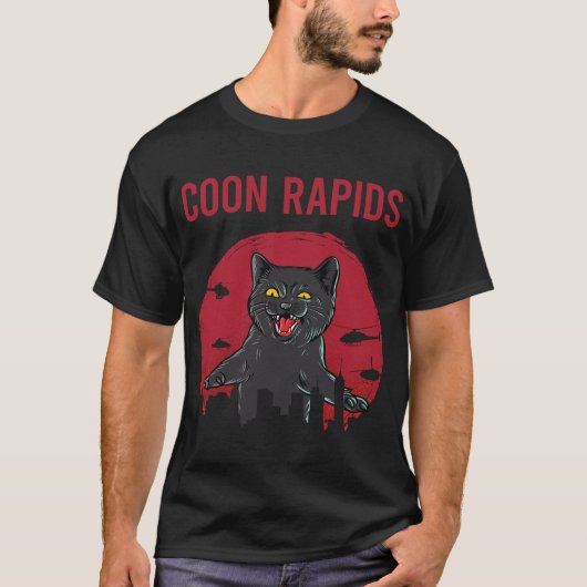 T-shirt Drôle Chat Noir Rapides (Devant)