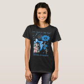 T-shirt Drôle Chat Son combat est mon combat Conscience du (Devant entier)