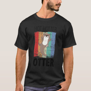 T-shirt Drôle Chaud Plus chaud Loutre Amour de loutre Cita