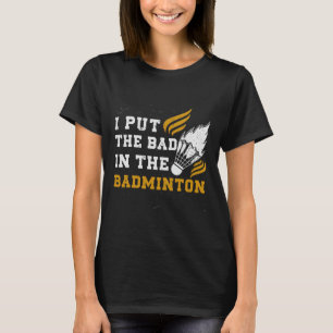 T-shirt Drôle Chemise Dminton Hommes Femmes Dminton Joueus