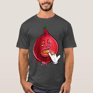 T-shirt Drôle cher Dents Or Onion