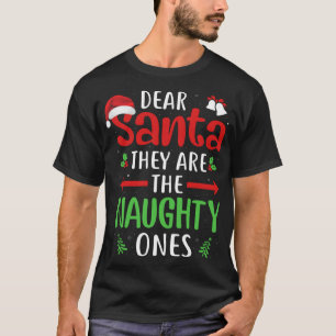 T-shirt Drôle Cher Père Noël Ce sont les Maudits Noël