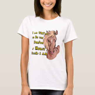 T-shirt Drôle Cheval