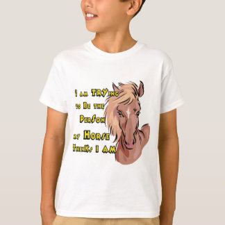 T-shirt Drôle Cheval
