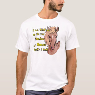 T-shirt Drôle Cheval