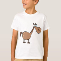 Drôle Cheval Derpy Silly Étalon Brun