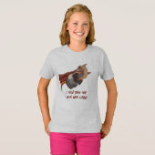 T-shirt Drôle cheval équitation vous a dit que la fille ét (Devant entier)