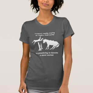 T-shirt Drôle Cheval Fantastique Femme De Tête En Train D'
