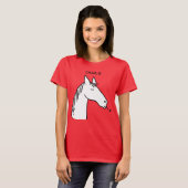 T-shirt Drôle Cheval Personnalisé (Devant entier)