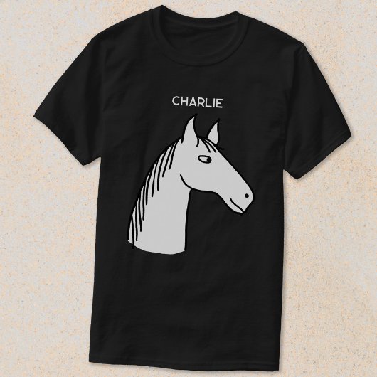 T-shirt Drôle Cheval Personnalisé