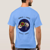 T-shirt Drôle Chien attrape le chien dans l'espace (Dos)