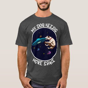 T-shirt Drôle Chien Attraper Un Ufo Mon Chien A Besoin De 