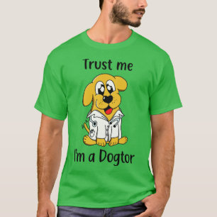 T-shirt Drôle chien docteur toon