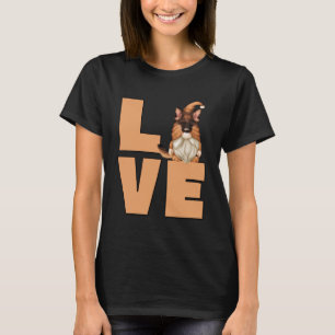 T-shirt Drôle Chien Graphique Pour Gnome Lover J'Aime Mon 