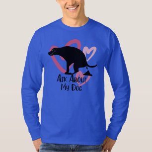 T-shirt Drôle Chien Pooping