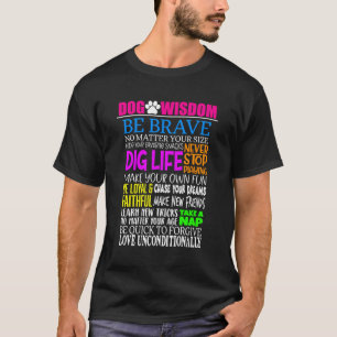 T-shirt Drôle Chien Sagesse Drôle Chien Dit Propriétaire A