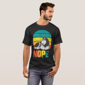 T-shirt Drôle Chien Stubborn Husky Lazy Puppy (Devant entier)