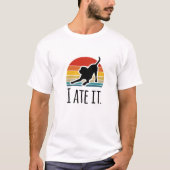T-shirt Drôle Chien Tee - shirt Black Lab "I Mate It" Chie (Devant)