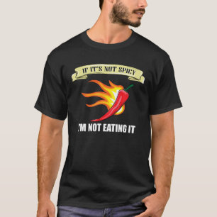T-shirt Drôle Chili Pepper Cadeau Hommes Femmes Hot épicé