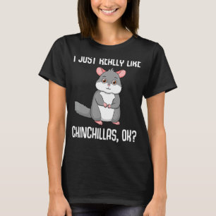 T-shirt Drôle Chinchilla Designs Pour Hommes Femmes Rodent