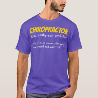 T-shirt Drôle Chiropraticien Chiropratique Cadeau Chiropra