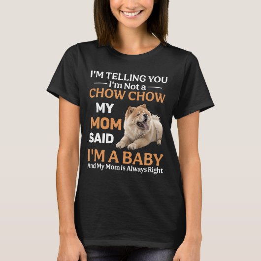 T-shirt Drôle Chow Chow Chien (Devant)