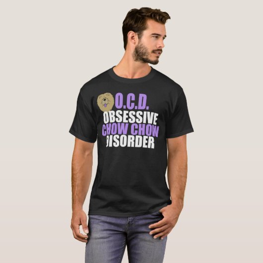 T-shirt Drôle Chow Chow Chow (Devant entier)