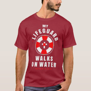 T-shirt Drôle Chrétien Vêtements - Lifeguard marche