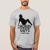 T-shirt Drôle Chubby Les gars Cuddle Mieux (Devant)