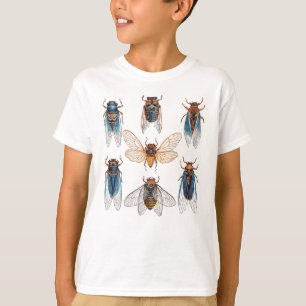 T-shirt Drôle Cicadas Insect Bug Graphisme Cicada Lover