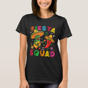 T-shirt Drôle Cinco De Mayo Fiesta Squad Mexicain Correspo