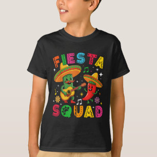 T-shirt Drôle Cinco De Mayo Fiesta Squad Mexicain Correspo