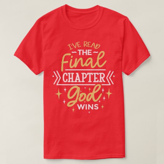 T-shirt Drôle Citation Bible Ive Lire Le Chapitre Final Di (Design devant)