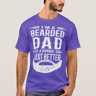 T-shirt Drôle Citation De Barbe Je Suis Un Père Ennuyé Com