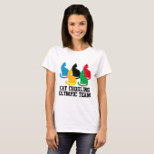 T-shirt Drôle Citation de chat Cat Cuddin de l'équipe olym (Devant entier)