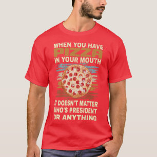 T-shirt Drôle Citation de l'amoureux de la pizza : blague 