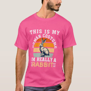 T-shirt Drôle Citation lapin Animaux Cool Lapin Hommes Fem