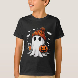 T-shirt Drôle Citrouille fantôme Jack O Latern Saison Éffr