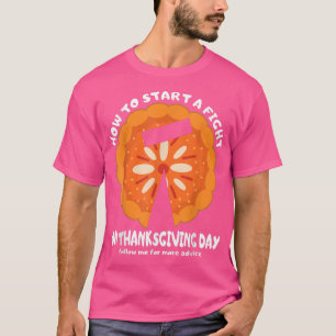 T-shirt Drôle Citrouille pâté automne Thanksgiving Citroui