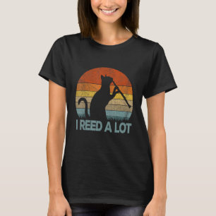T-shirt Drôle Clarinet Chat I Reed Un Lot Musicien Retro V