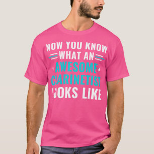 T-shirt Drôle Clarinet Clarinetist Awesome Clarinetist