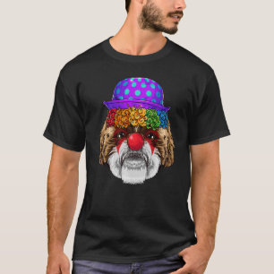T-shirt Drôle Clown Shih Tzu Circus Costume de Carnaval Ch