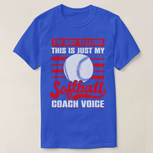 T-shirt Drôle Coaching Softball Coach Cadeau (Design devant)