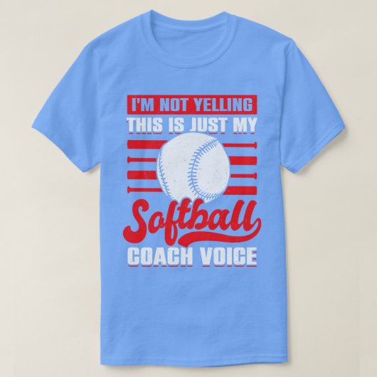T-shirt Drôle Coaching Softball Coach Cadeau (Design devant)