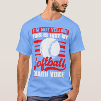 T-shirt Drôle Coaching Softball Coach Cadeau